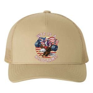 Wtf Is A Kilogram Funny 4th Of July Patriotic Eagle Usa Yupoong Adult 5-Panel Trucker Hat