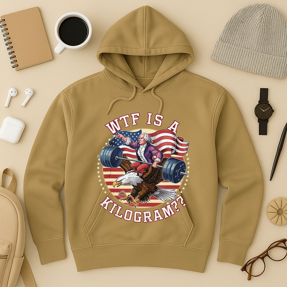 Wtf Is A Kilogram Funny 4th Of July Patriotic Eagle Usa Hoodie