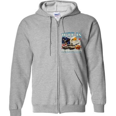 Wtf Is A Kilometer Eagle Badge American Signature Burger Full Zip Hoodie