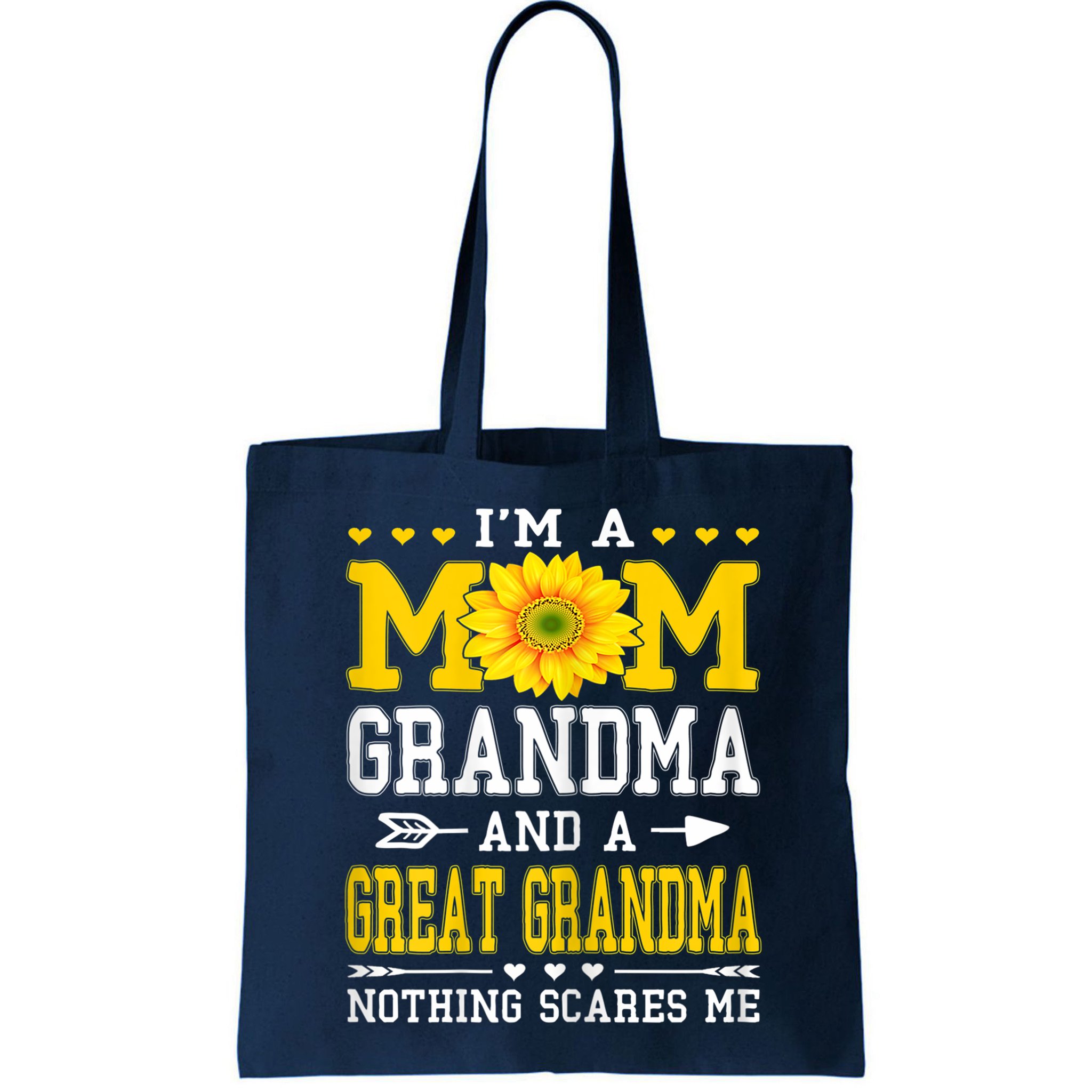 Womens I'm A Mom Grandma Great Grandma Mother's Day Sunflower Women Bag