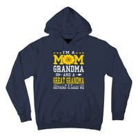 Womens I'm A Mom Grandma Great Grandma Mother's Day Sunflower Women Tall Hoodie