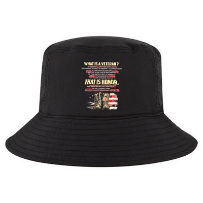 What Is A Veteran That Is Honor Cool Comfort Performance Bucket Hat