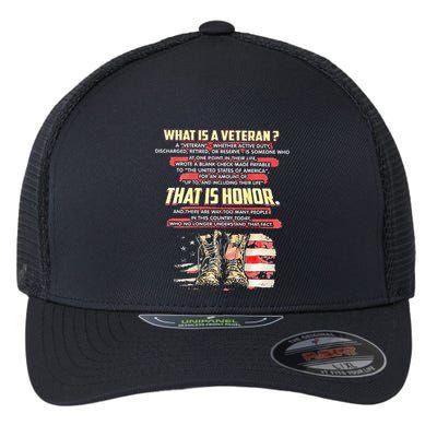 What Is A Veteran That Is Honor Flexfit Unipanel Trucker Cap