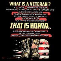 What Is A Veteran That Is Honor T-Shirt