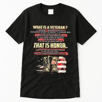 What Is A Veteran That Is Honor Tall T-Shirt