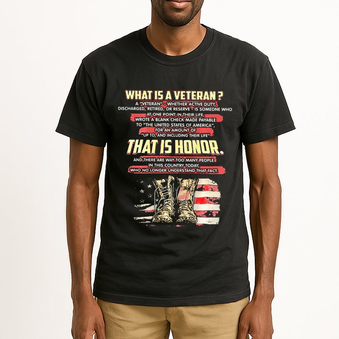 What Is A Veteran That Is Honor Tall T-Shirt