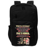 What Is A Veteran That Is Honor Impact Tech Backpack