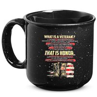 What Is A Veteran That Is Honor 15oz Campfire Ceramic Mug