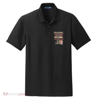 What Is A Veteran That Is Honor Dry Zone Grid Polo
