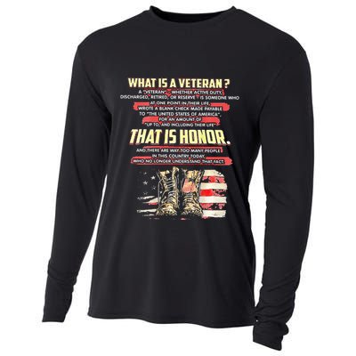 What Is A Veteran That Is Honor Cooling Performance Long Sleeve Crew