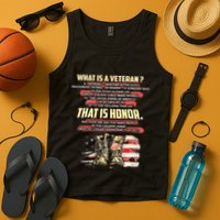 What Is A Veteran That Is Honor Tank Top