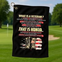 What Is A Veteran That Is Honor Golf Towel
