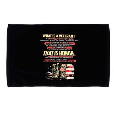 What Is A Veteran That Is Honor Microfiber Hand Towel
