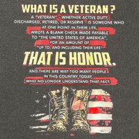 What Is A Veteran That Is Honor Cotton Canvas Backpack