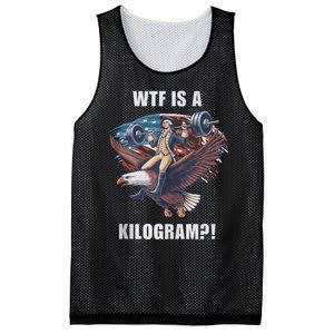 Wtf Is A Kilogram? Funny 4th Of July Patriotic Eagle Usa Mesh Reversible Basketball Jersey Tank