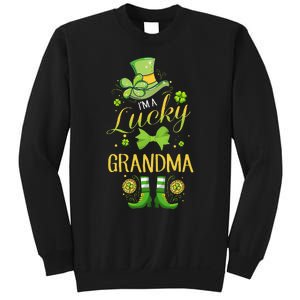 Womens I'm A Lucky Grandma St Patty's Day Gift For Grandmother Sweatshirt