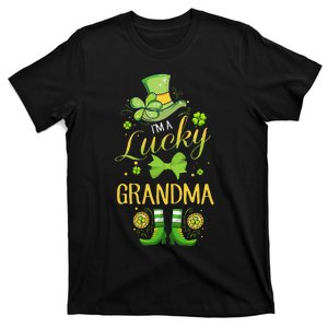 Womens I'm A Lucky Grandma St Patty's Day Gift For Grandmother T-Shirt