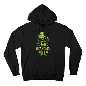 Womens I'm A Lucky Grandma St Patty's Day Gift For Grandmother Tall Hoodie