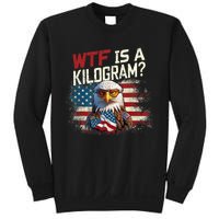 Wtf Is A Kilogram Funny 4th Of July Patriotic Eagle Usa Flag Sweatshirt