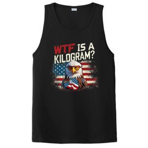 Wtf Is A Kilogram Funny 4th Of July Patriotic Eagle Usa Flag PosiCharge Competitor Tank