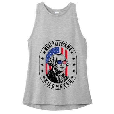 Wtf Is A Kilometer What The Fuck Is A Kilometer Funny Ladies PosiCharge Tri-Blend Wicking Tank
