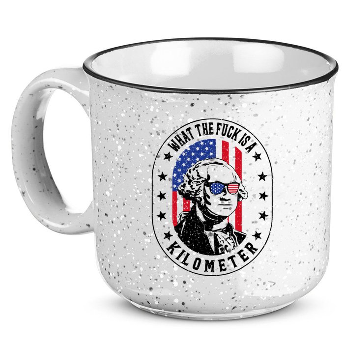 Wtf Is A Kilometer What The Fuck Is A Kilometer Funny 15oz Campfire Ceramic Mug