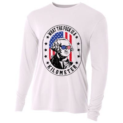 Wtf Is A Kilometer What The Fuck Is A Kilometer Funny Cooling Performance Long Sleeve Crew