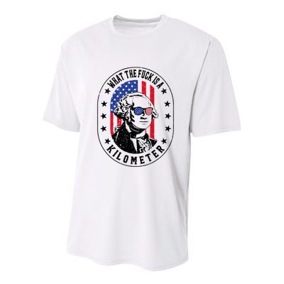 Wtf Is A Kilometer What The Fuck Is A Kilometer Funny Youth Performance Sprint T-Shirt