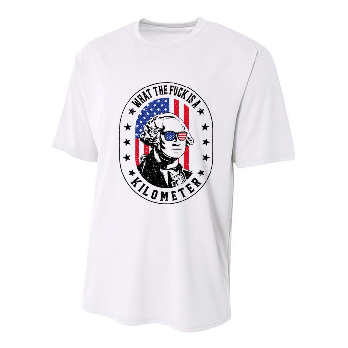 Wtf Is A Kilometer What The Fuck Is A Kilometer Funny Youth Performance Sprint T-Shirt