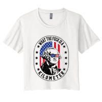 Wtf Is A Kilometer What The Fuck Is A Kilometer Funny Crop Top