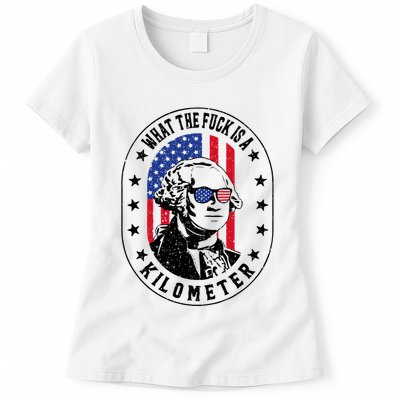 Wtf Is A Kilometer What The Fuck Is A Kilometer Funny Womens T-Shirt