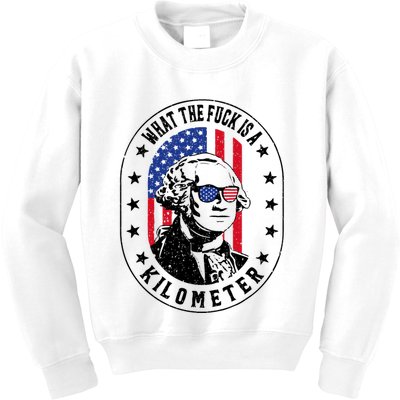Wtf Is A Kilometer What The Fuck Is A Kilometer Funny Kids Sweatshirt