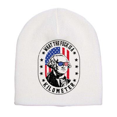 Wtf Is A Kilometer What The Fuck Is A Kilometer Funny Short Acrylic Beanie