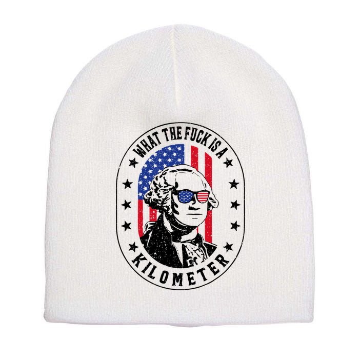 Wtf Is A Kilometer What The Fuck Is A Kilometer Funny Short Acrylic Beanie