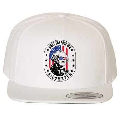 Wtf Is A Kilometer What The Fuck Is A Kilometer Funny Wool Snapback Cap