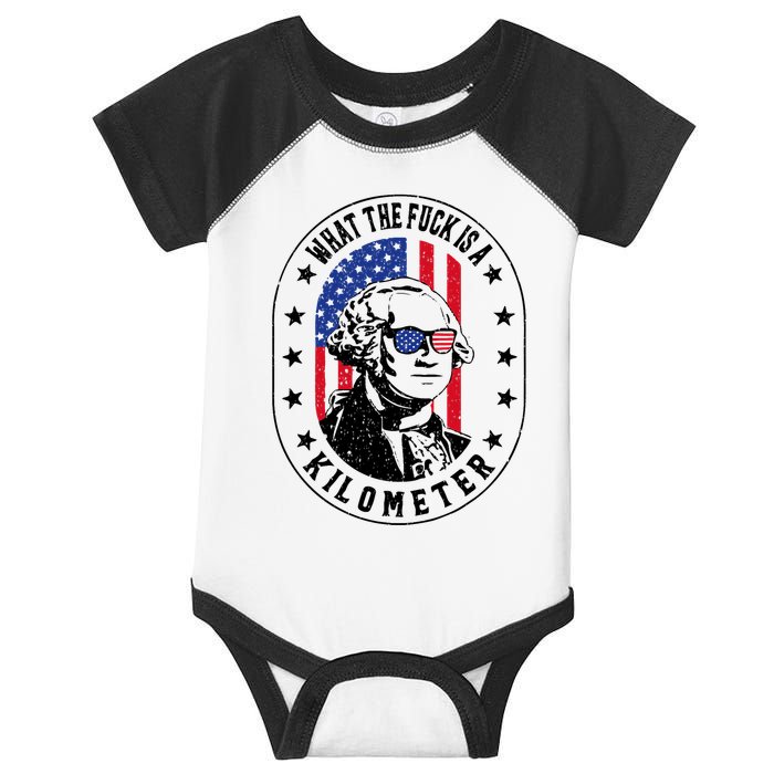 Wtf Is A Kilometer What The Fuck Is A Kilometer Funny Infant Baby Jersey Bodysuit