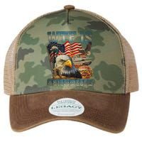 Wtf Is A Kilometer Eagle Badge American Burger 4th Of July Legacy Tie Dye Trucker Hat