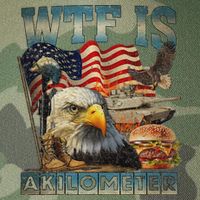 Wtf Is A Kilometer Eagle Badge American Burger 4th Of July Legacy Tie Dye Trucker Hat