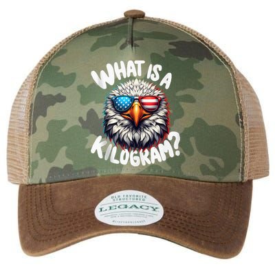 Wtf Is A Kilogram? Funny 4th Of July Patriotic Eagle Usa Legacy Tie Dye Trucker Hat