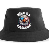 Wtf Is A Kilogram? Funny 4th Of July Patriotic Eagle Usa Sustainable Bucket Hat