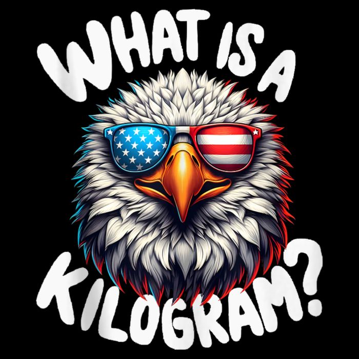 Wtf Is A Kilogram? Funny 4th Of July Patriotic Eagle Usa Button
