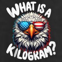 Wtf Is A Kilogram? Funny 4th Of July Patriotic Eagle Usa Adult Drive Performance Visor