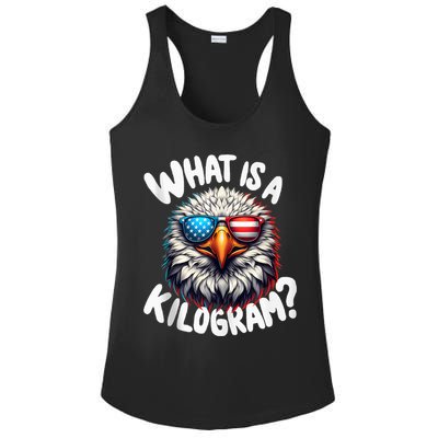 Wtf Is A Kilogram? Funny 4th Of July Patriotic Eagle Usa Ladies PosiCharge Competitor Racerback Tank