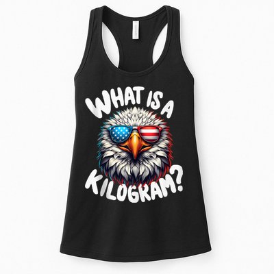 Wtf Is A Kilogram? Funny 4th Of July Patriotic Eagle Usa Womens Tank Top