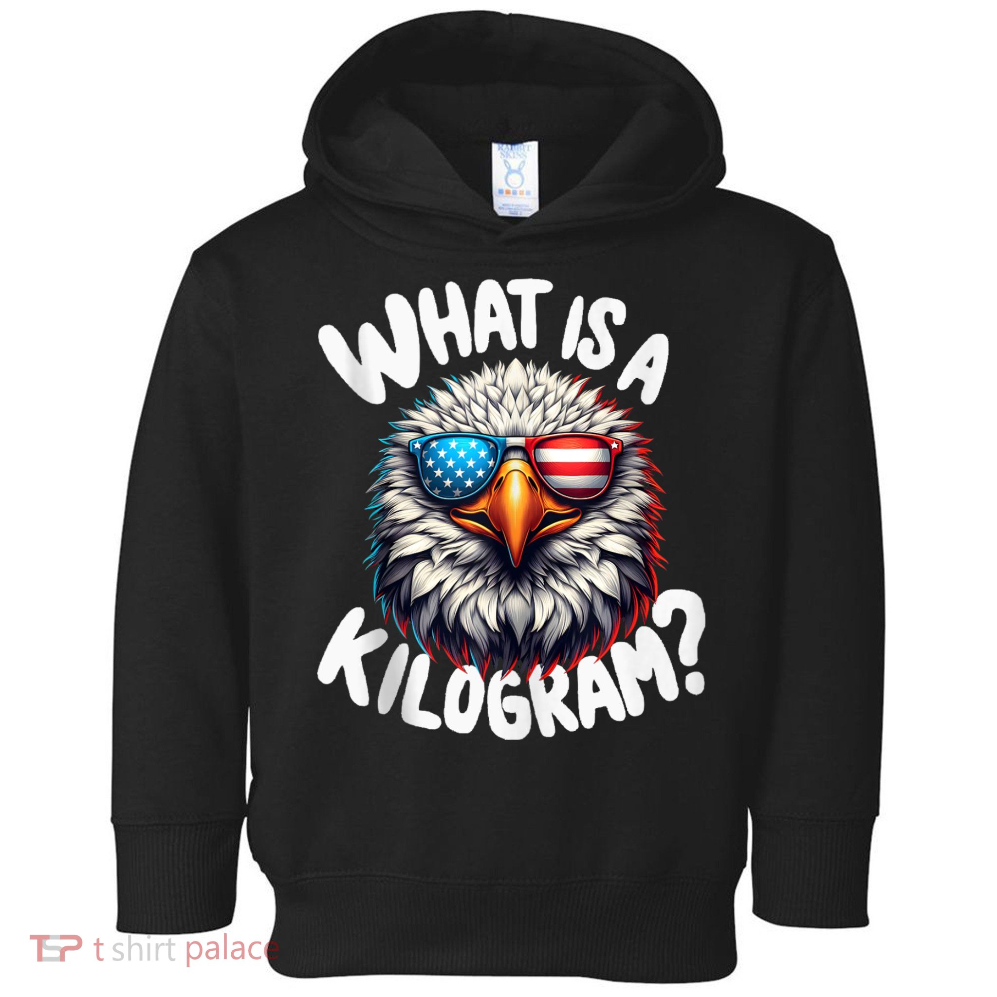 Wtf Is A Kilogram? Funny 4th Of July Patriotic Eagle Usa Toddler Hoodie