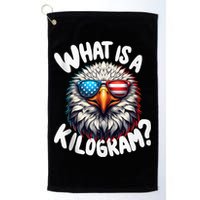 Wtf Is A Kilogram? Funny 4th Of July Patriotic Eagle Usa Golf Towel