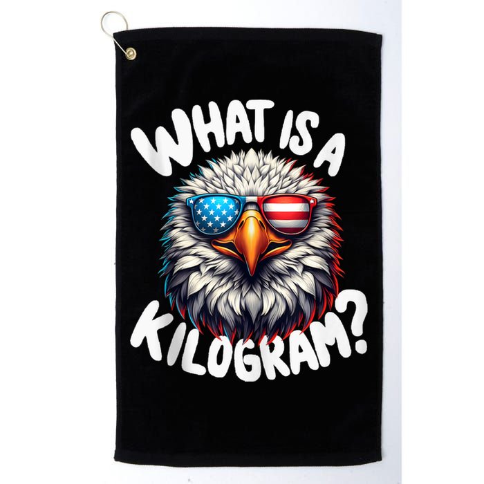 Wtf Is A Kilogram? Funny 4th Of July Patriotic Eagle Usa Golf Towel