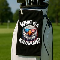 Wtf Is A Kilogram? Funny 4th Of July Patriotic Eagle Usa Golf Towel