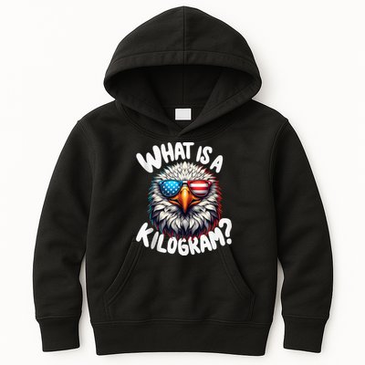 Wtf Is A Kilogram? Funny 4th Of July Patriotic Eagle Usa Kids Hoodie