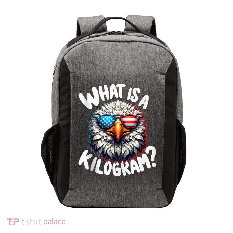 Wtf Is A Kilogram? Funny 4th Of July Patriotic Eagle Usa Vector Backpack